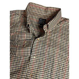 Jos. A. Bank Multicolor Plaid Casual Button Down Shirt